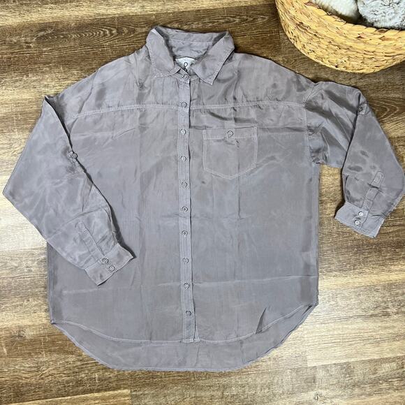 Johnny Was Pete & Greta Capras Button Down Shirt Gray - Picture 2 of 11